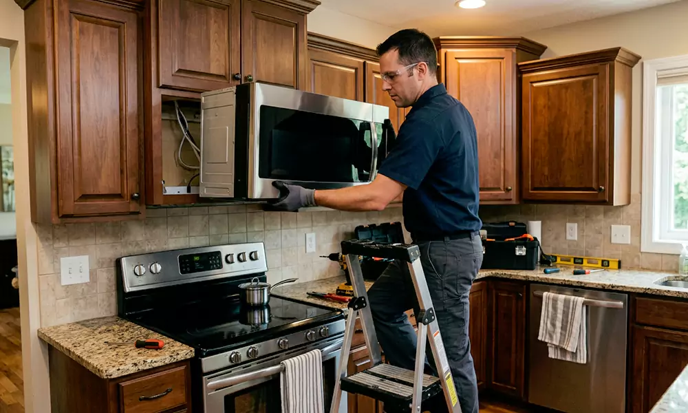 Microwave Installation in Greenwich, CT