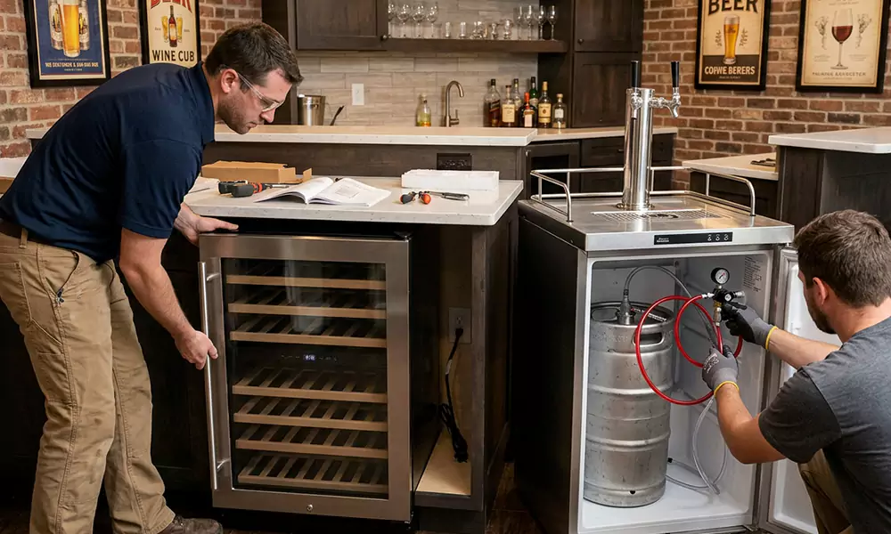 Wine Cooler and Kegerator Installation in Greenwich, CT