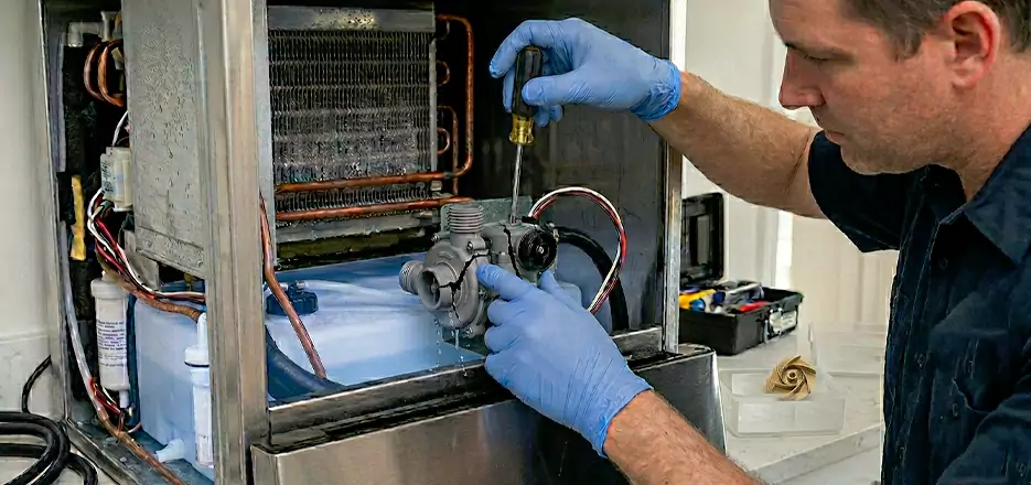 Commercial Ice Maker Water Pump Repair in Greenwich